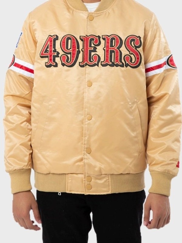 49ers Starter Golden Jacket _ 49ers Gold Jacket