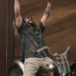 Jason Momoa's Hawaiian Printed Shirt for Roaming