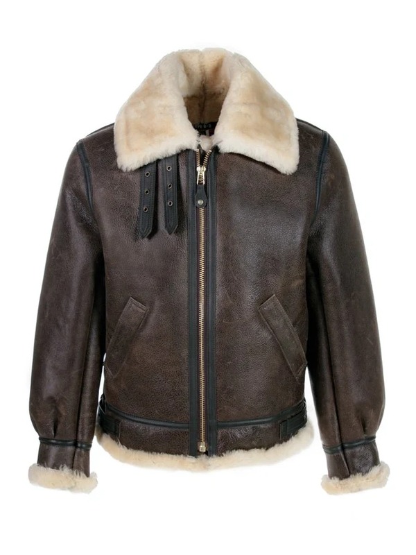 Remake of the classic B-3 sheepskin video game in Re4. Leon Kennedy Leather Jacket.