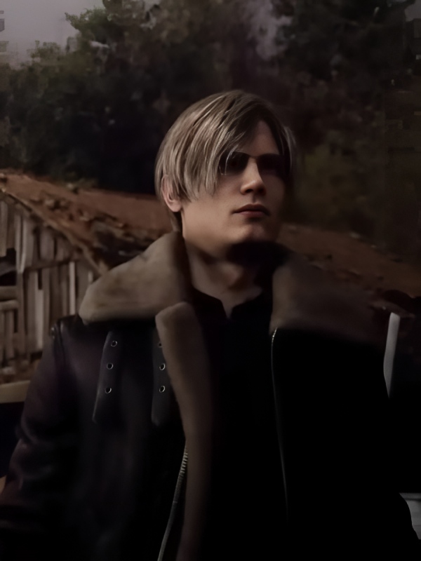 Remake of the classic B-3 sheepskin video game in Re4. Leon Kennedy Leather Bomber Jacket.