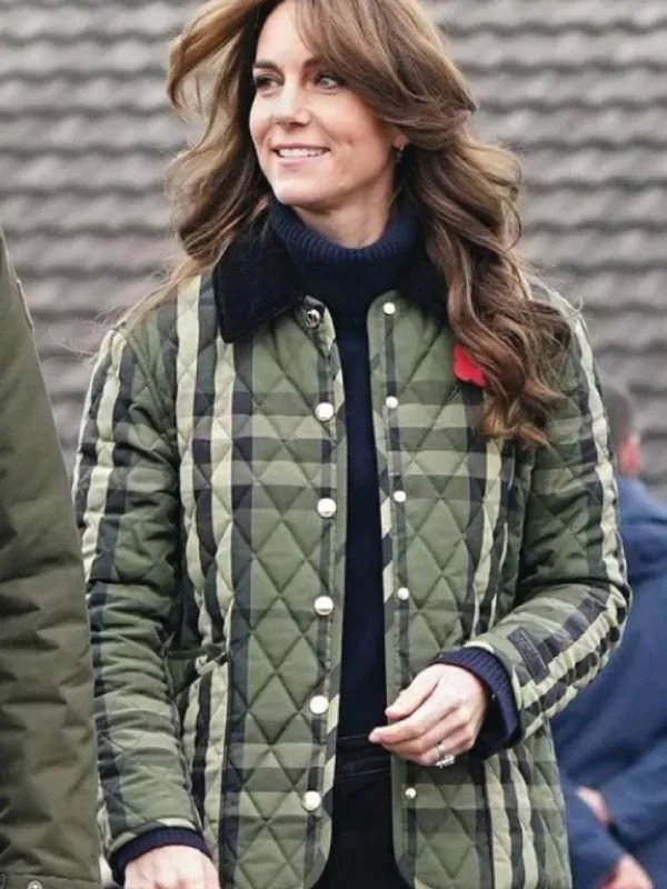 Kate Middleton's Checked Quilted Jacket