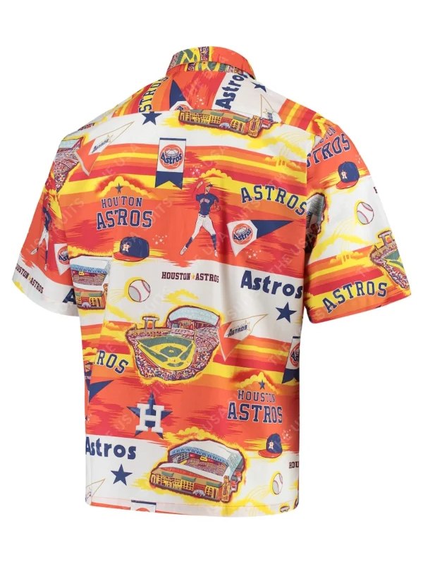 Orange shirt for the Houston Astros Reyn Spooner