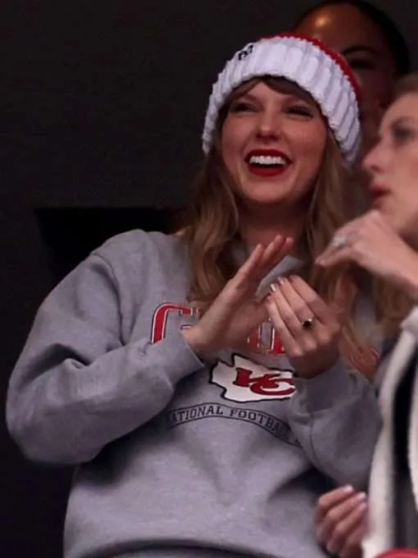 Kansas City Chiefs Gray Taylor Swift Sweatshirt